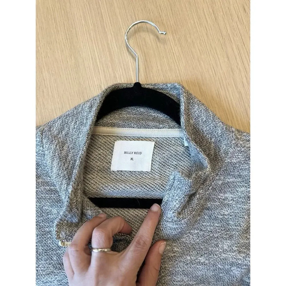 Billy Reid Mens Cardigan With Zipper Gray Size XL Super Soft - Picture 14 of 14